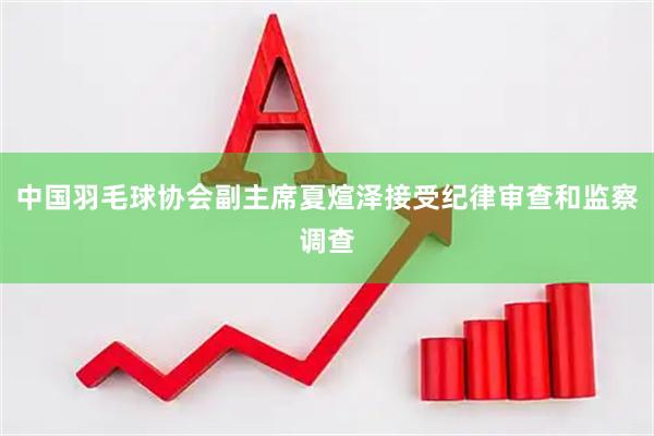 中国羽毛球协会副主席夏煊泽接受纪律审查和监察调查
